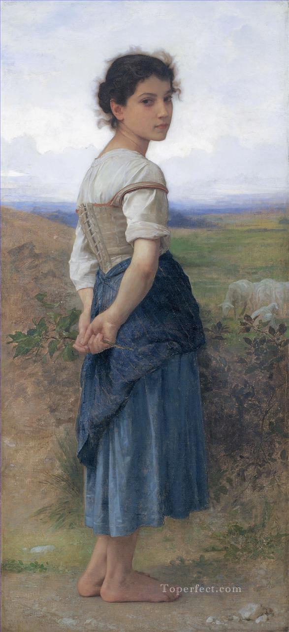 Jeune bergere CA Realism William Adolphe Bouguereau Oil Paintings
